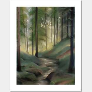 wild forest no border Posters and Art